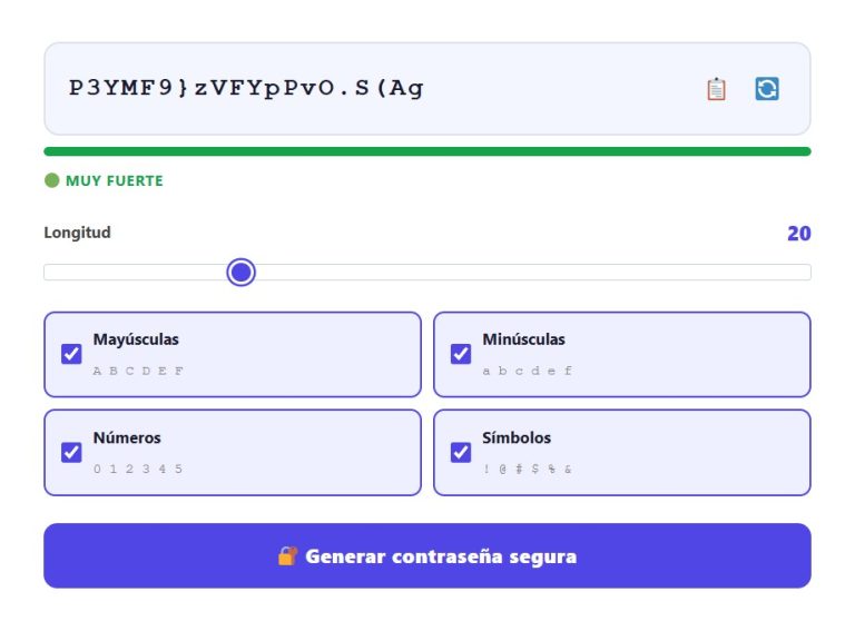 generador de contraseñas seguras online